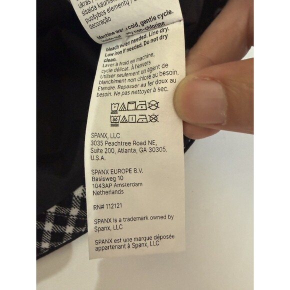 SPANX Women’s PONTE Lady Jacket Jacquard Plaid Blazer NWT Pockets M - Picture 9 of 16